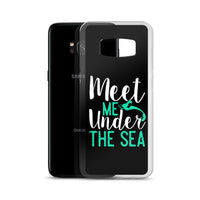 Meet Me Under the Sea Samsung Case Black - Splashing Apparel