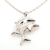 Brilliant Shine Dolphin Silver Necklace - Splashing Apparel