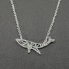 Geometric Humpback Whale Necklace