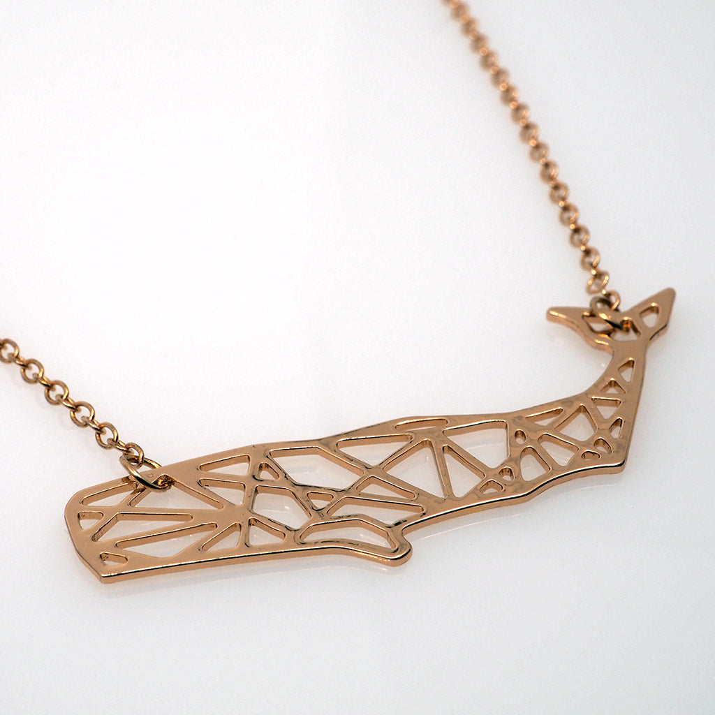 Geometric Sperm Whale Necklace