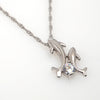 Beautiful Platinum Crystal Dolphin Necklace and Earrings Set
