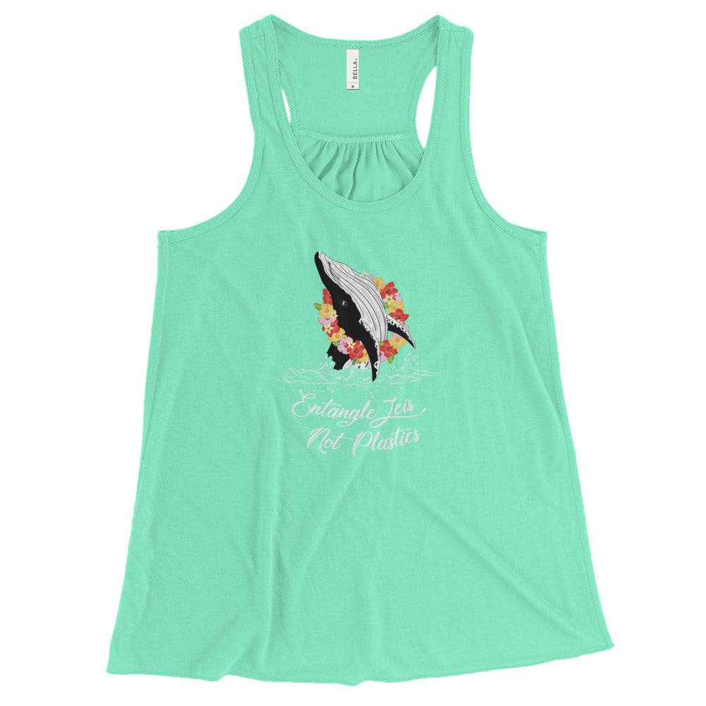 Entangle Leis Women's Flowy Racerback Tank - Splashing Apparel