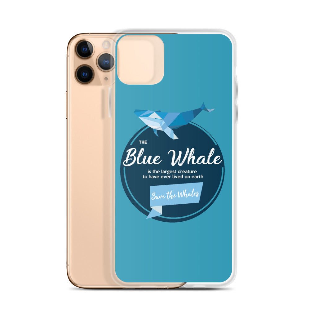 Blue Whale iPhone Case Blue - Splashing Apparel