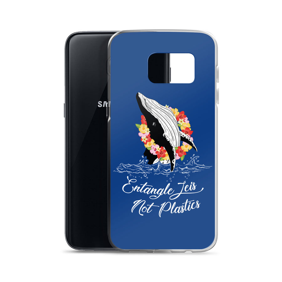Entangle Leis Samsung Case Dark Blue - Splashing Apparel