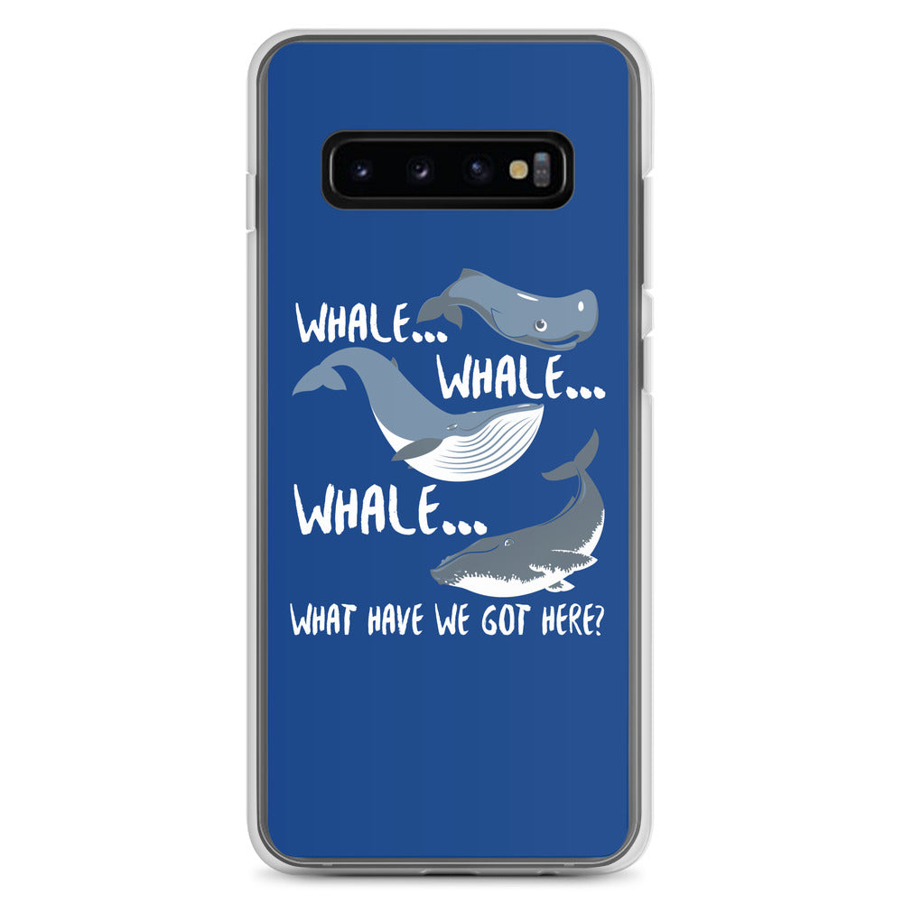 Whale Whale Whale Samsung Case Dark Blue - Splashing Apparel