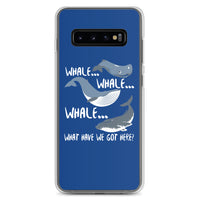 Whale Whale Whale Samsung Case Dark Blue - Splashing Apparel
