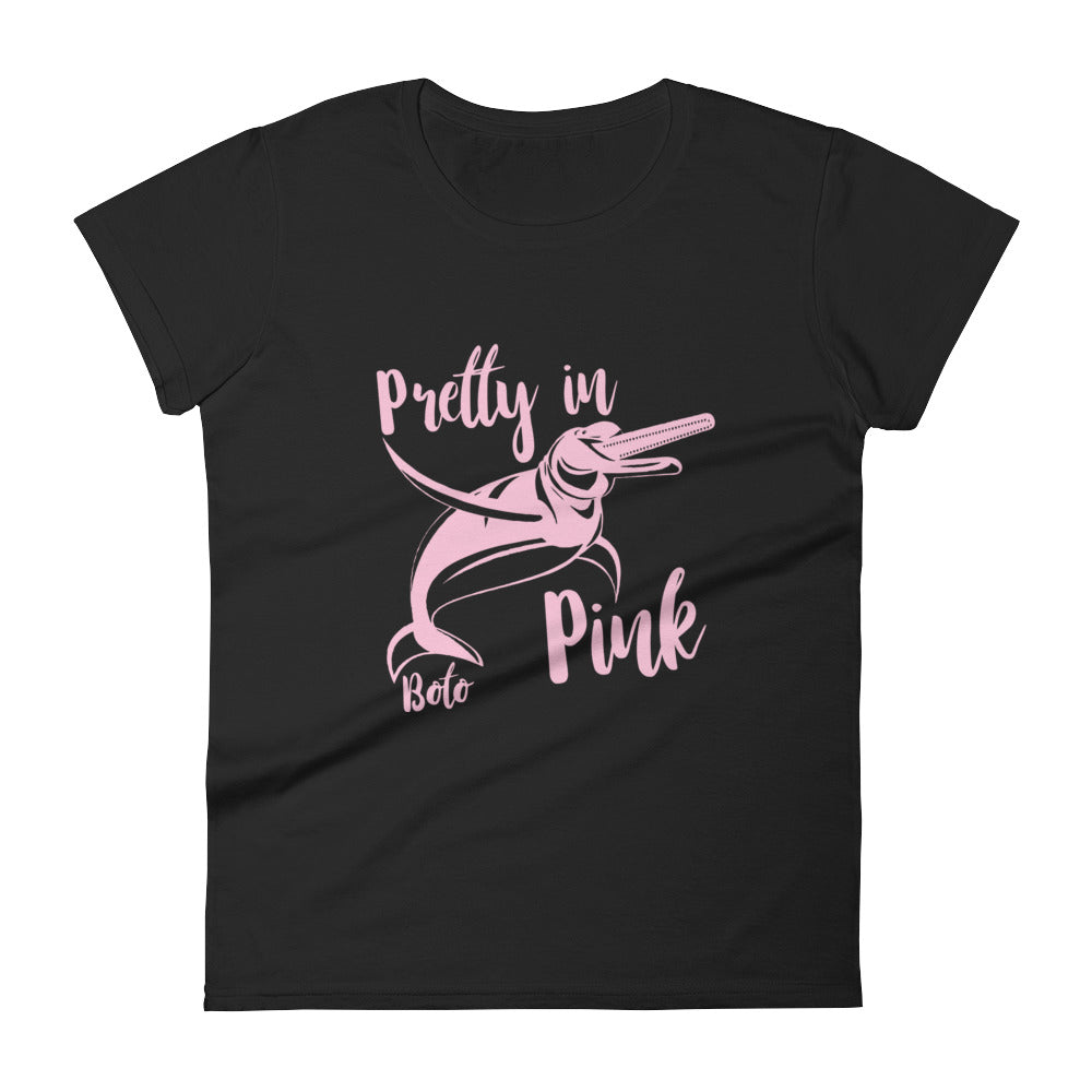 Pretty in Pink Boto Dolphin Women's Shirt - Splashing Apparel