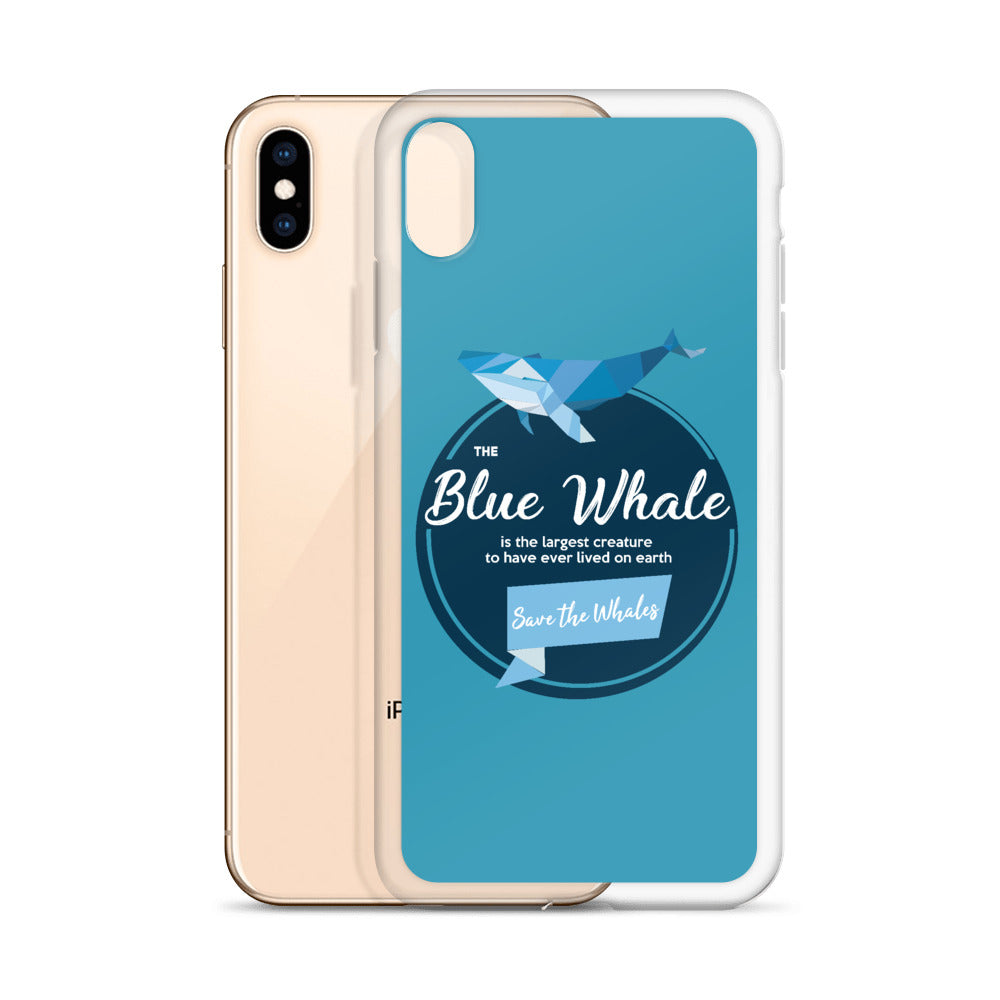 Blue Whale iPhone Case Blue - Splashing Apparel