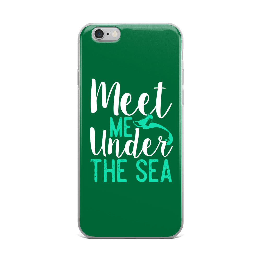 Meet Me Under the Sea iPhone Case Green - Splashing Apparel