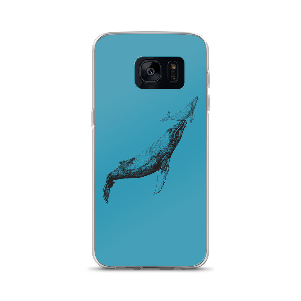 First Breath Samsung Case Blue - Splashing Apparel
