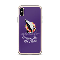 Entangle Leis Not Plastics iPhone Case Purple - Splashing Apparel