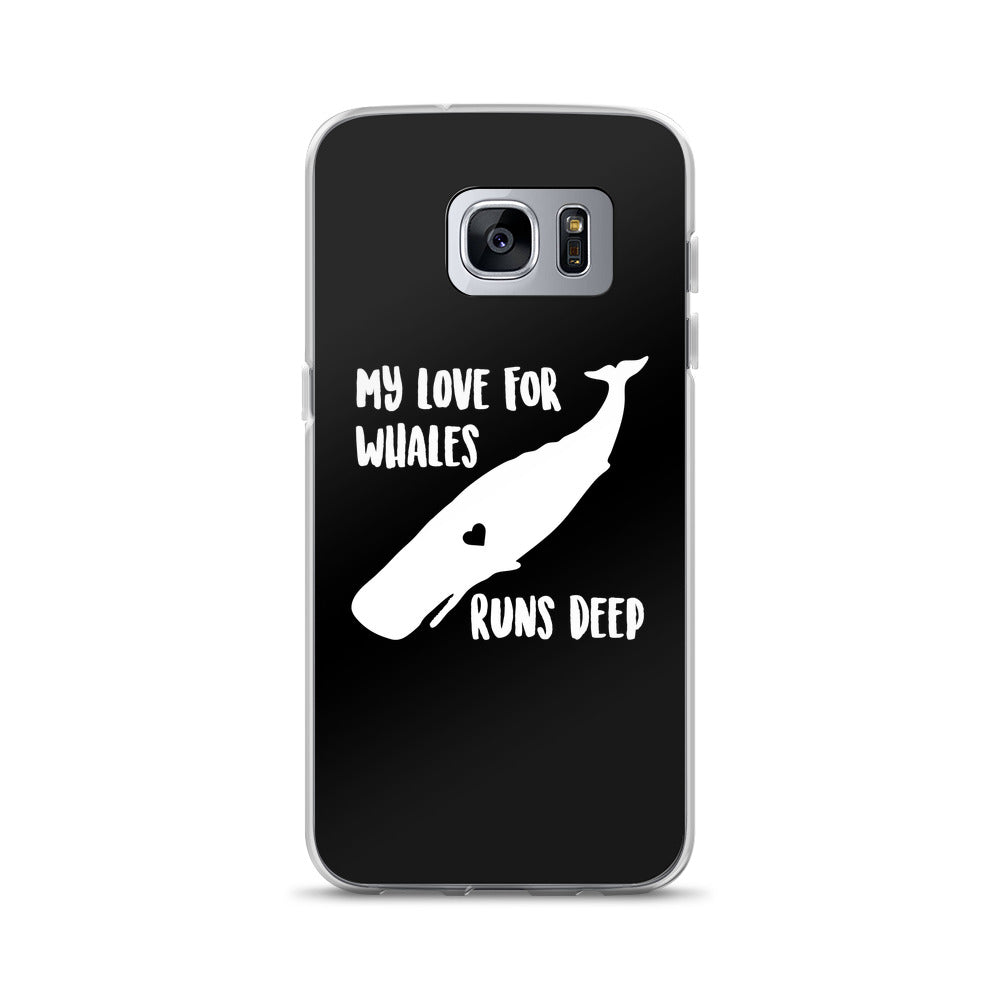 My Love Runs Deep Samsung Case Black - Splashing Apparel