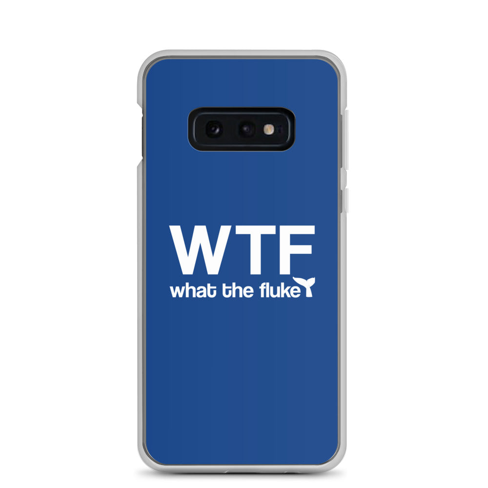What the Fluke Samsung Case Dark Blue - Splashing Apparel