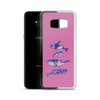 Stary Whales Samsung Case Pink - Splashing Apparel