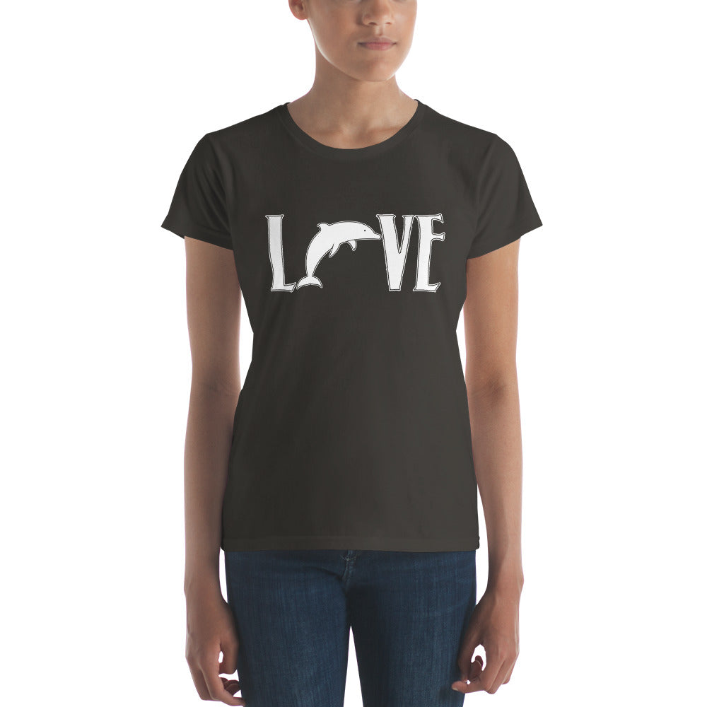 Love Dolphins Women's Shirt - Splashing Apparel