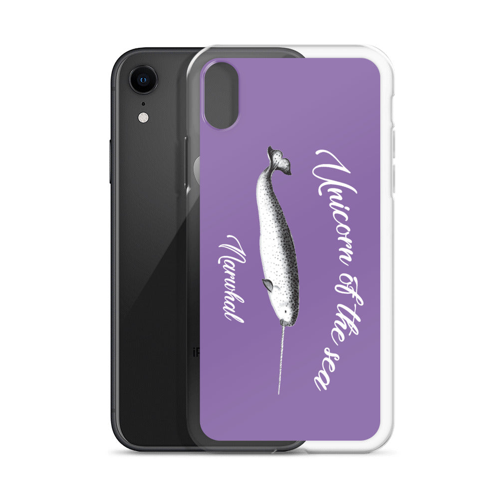 Unicorn of the Sea iPhone Case Purple - Splashing Apparel