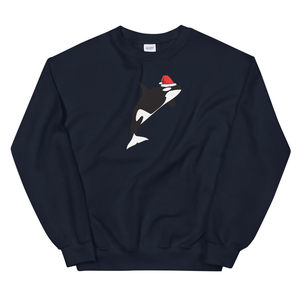 Orca Santa Sweatshirt - Splashing Apparel
