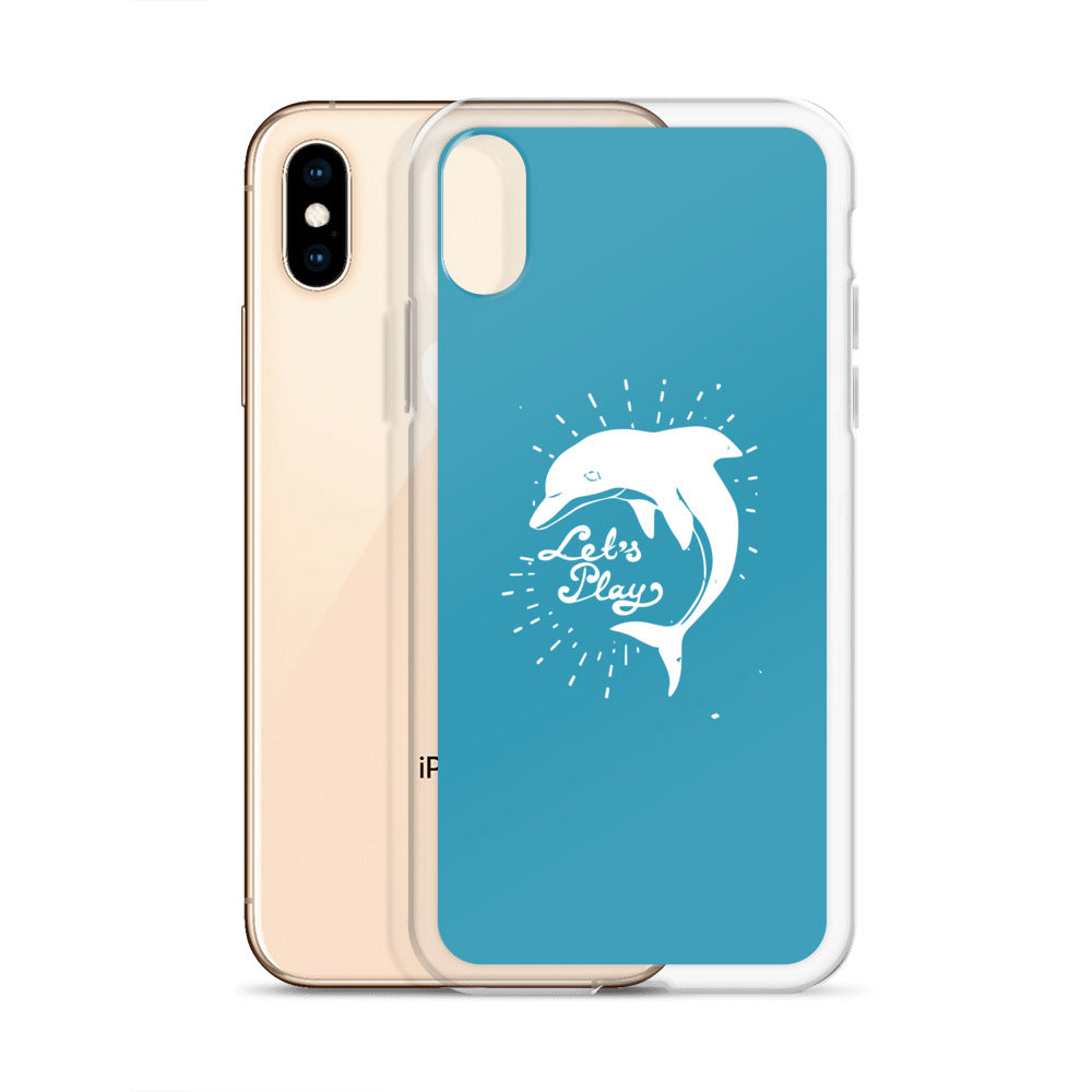 Let's Play iPhone Case Blue - Splashing Apparel