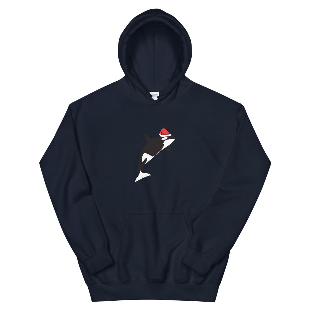 Christmas Orca Hoodie - Splashing Apparel