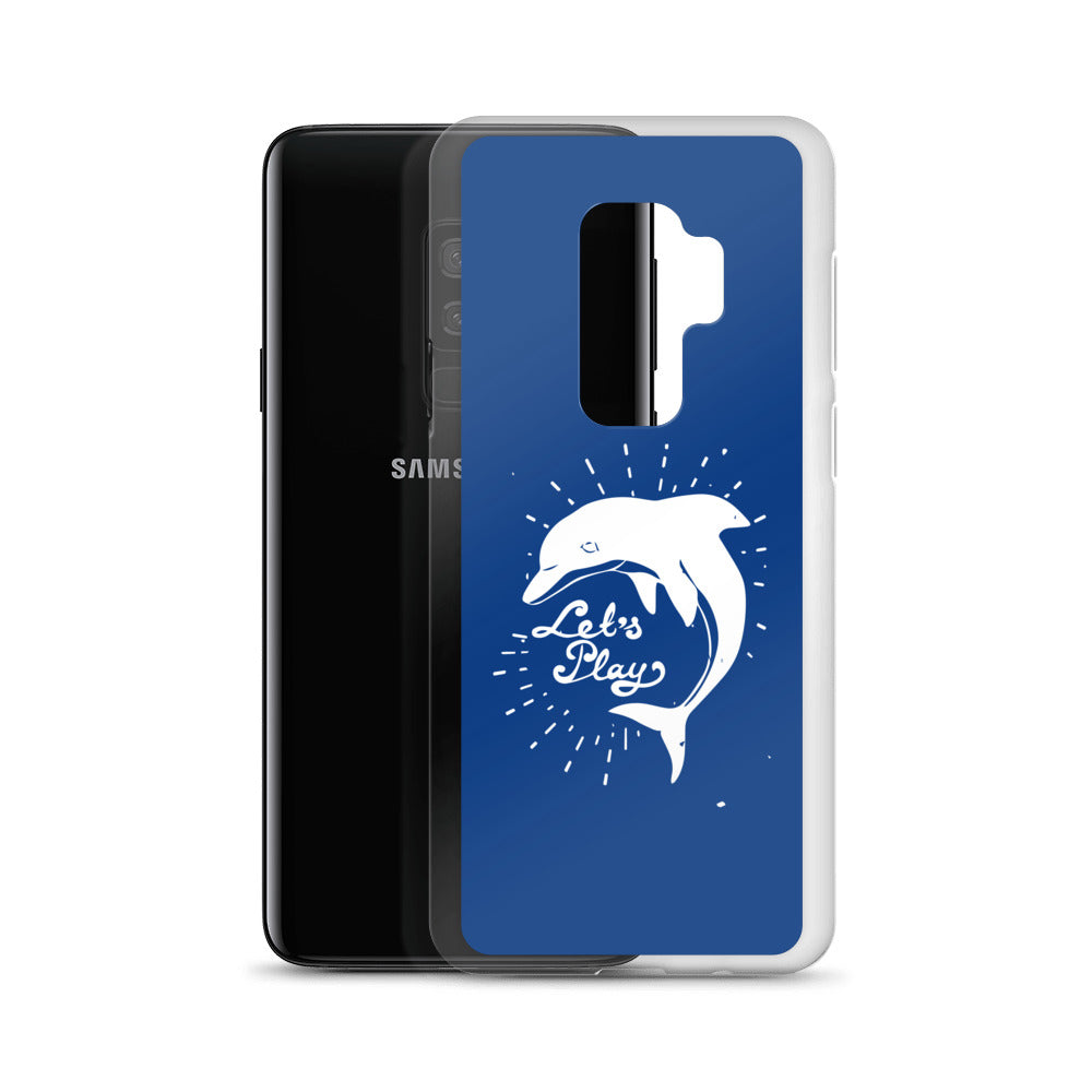Let's Play Samsung Case Dark Blue - Splashing Apparel