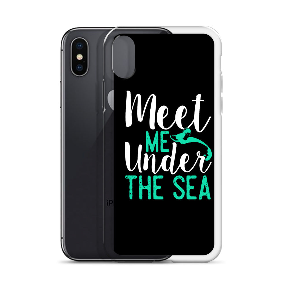Meet Me Under the Sea iPhone Case Black - Splashing Apparel