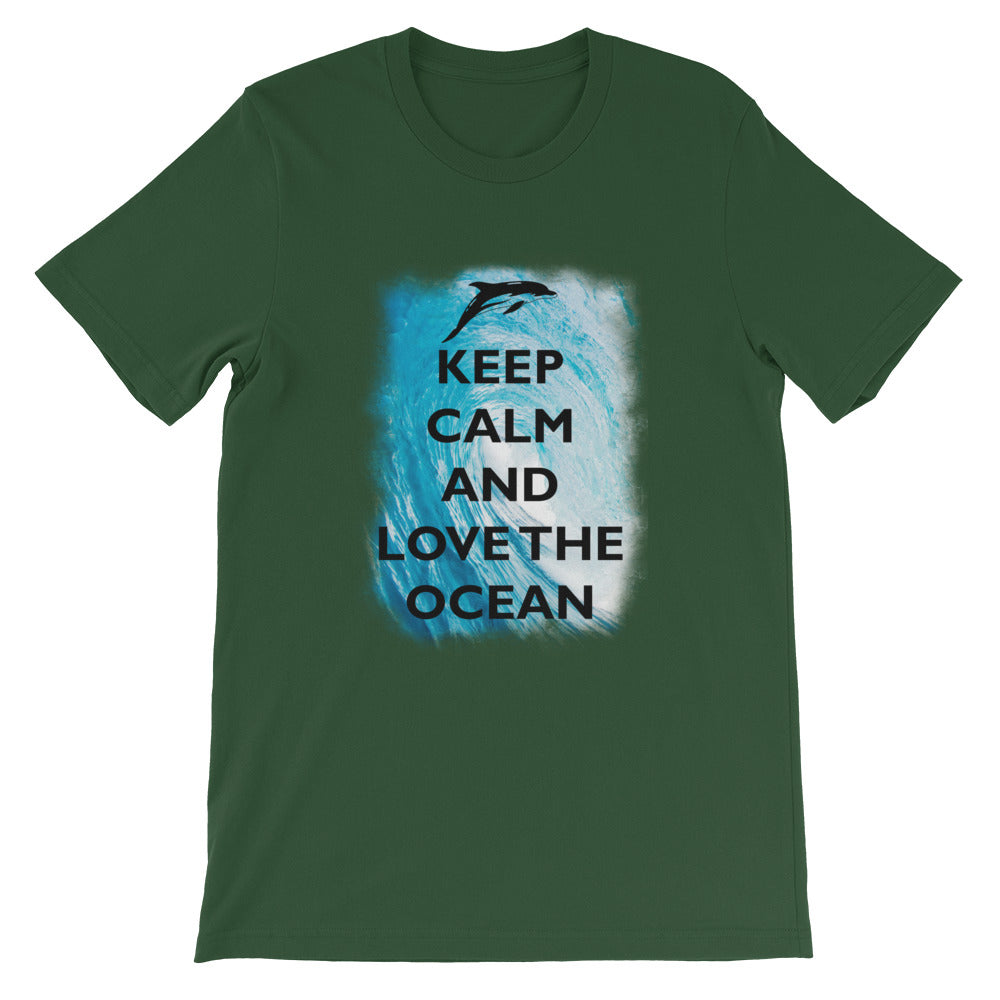 Keep Calm and Love the Ocean Shirt - Splashing Apparel