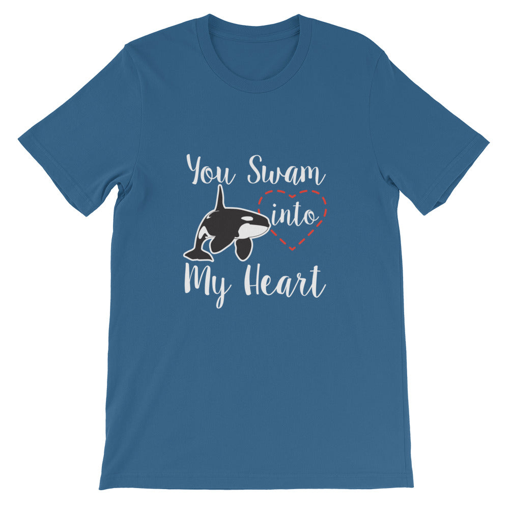 You Swam into My Heart T-Shirt - Splashing Apparel