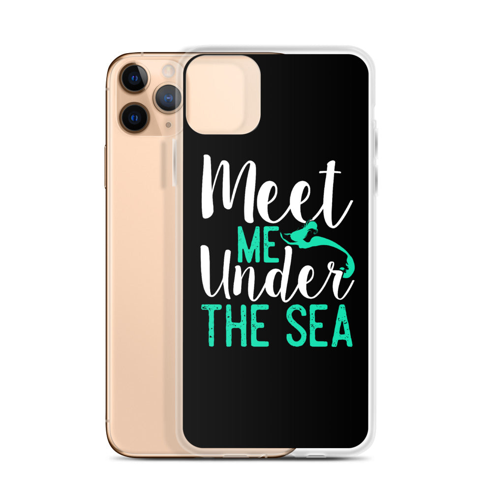 Meet Me Under the Sea iPhone Case Black - Splashing Apparel
