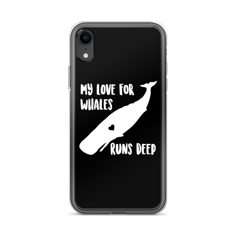 My Love Runs Deep iPhone Case Black - Splashing Apparel