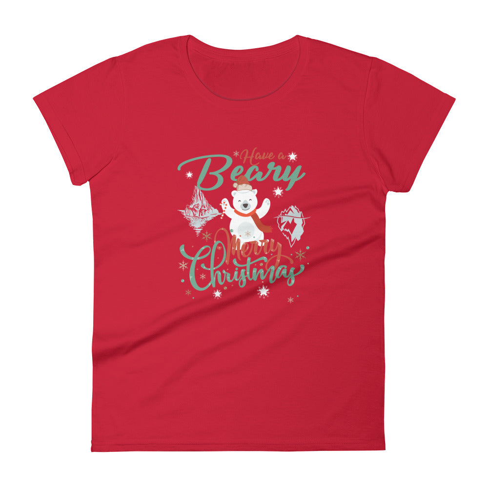 Beary Merry Christmas Women's t-shirt - Splashing Apparel