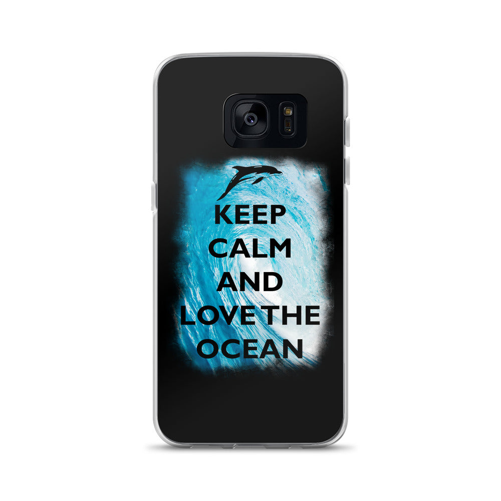 Keep Calm and Love the Ocean Samsung Case - Splashing Apparel