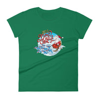 Santa’s Reindolphins Women's t-shirt - Splashing Apparel