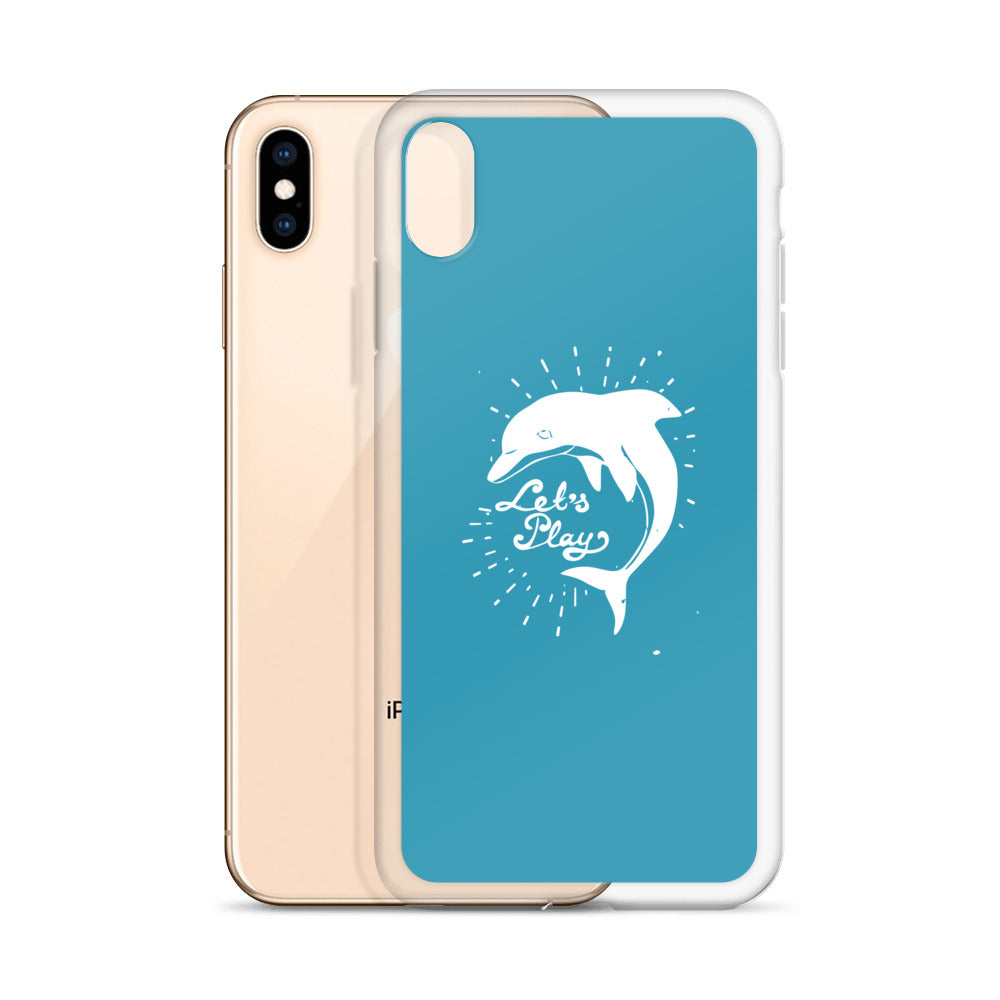 Let's Play iPhone Case Blue - Splashing Apparel