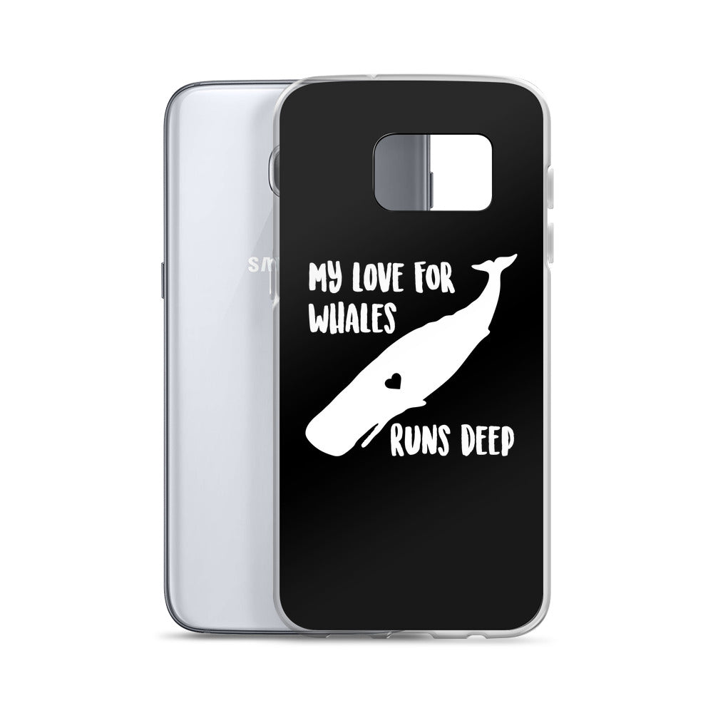 My Love Runs Deep Samsung Case Black - Splashing Apparel