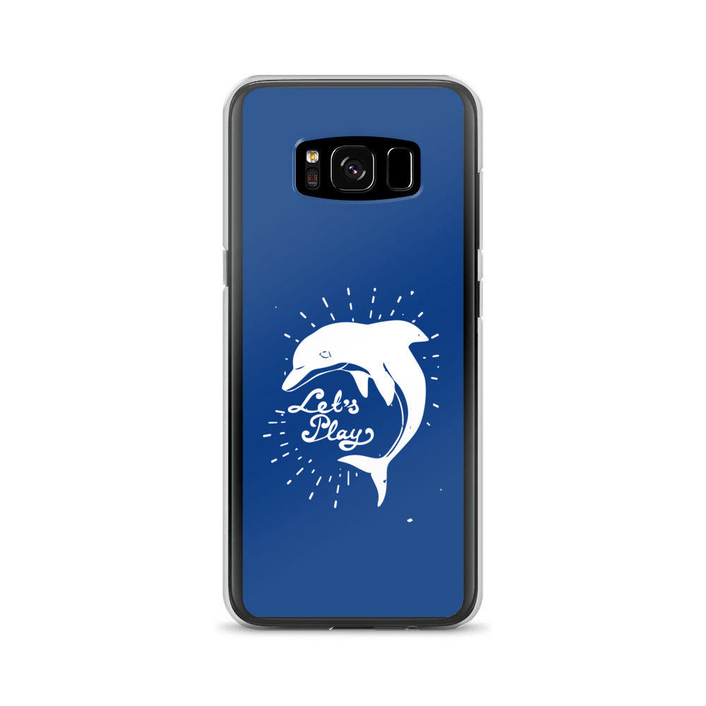 Let's Play Samsung Case Dark Blue - Splashing Apparel