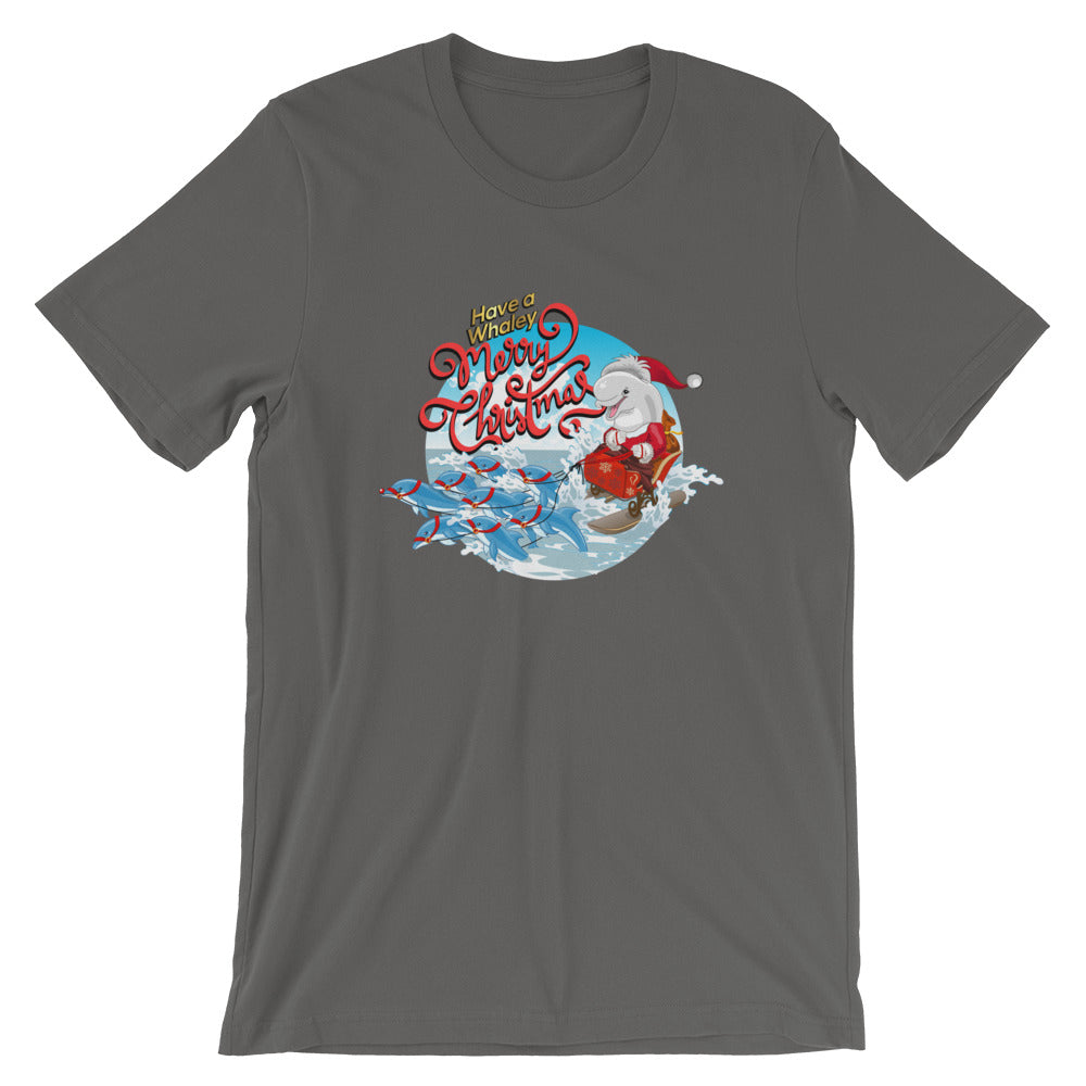 Santa’s Reindolphins T-Shirt - Splashing Apparel