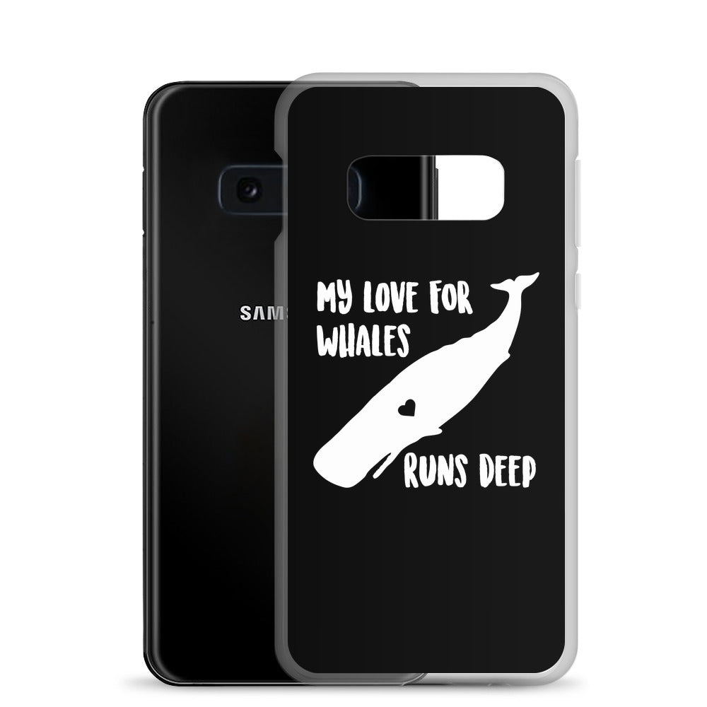 My Love Runs Deep Samsung Case Black - Splashing Apparel