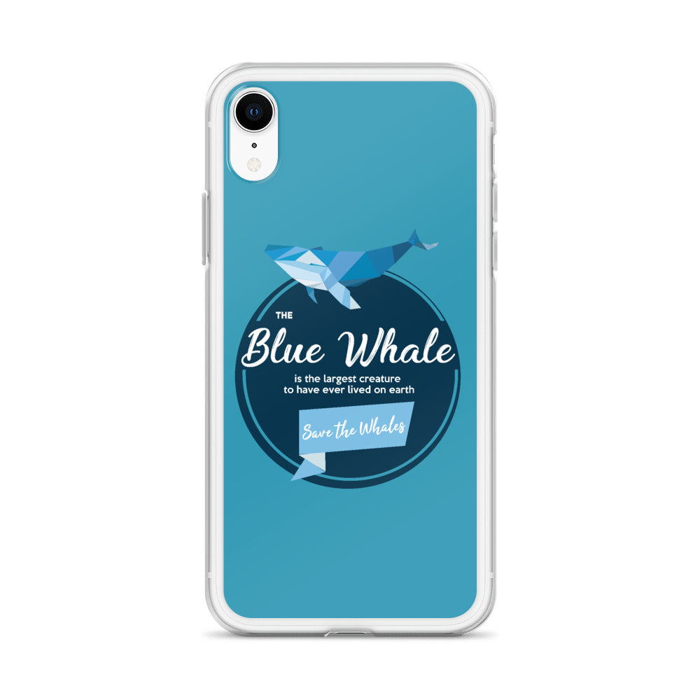 Blue Whale iPhone Case Blue - Splashing Apparel