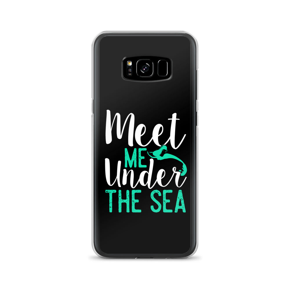 Meet Me Under the Sea Samsung Case Black - Splashing Apparel