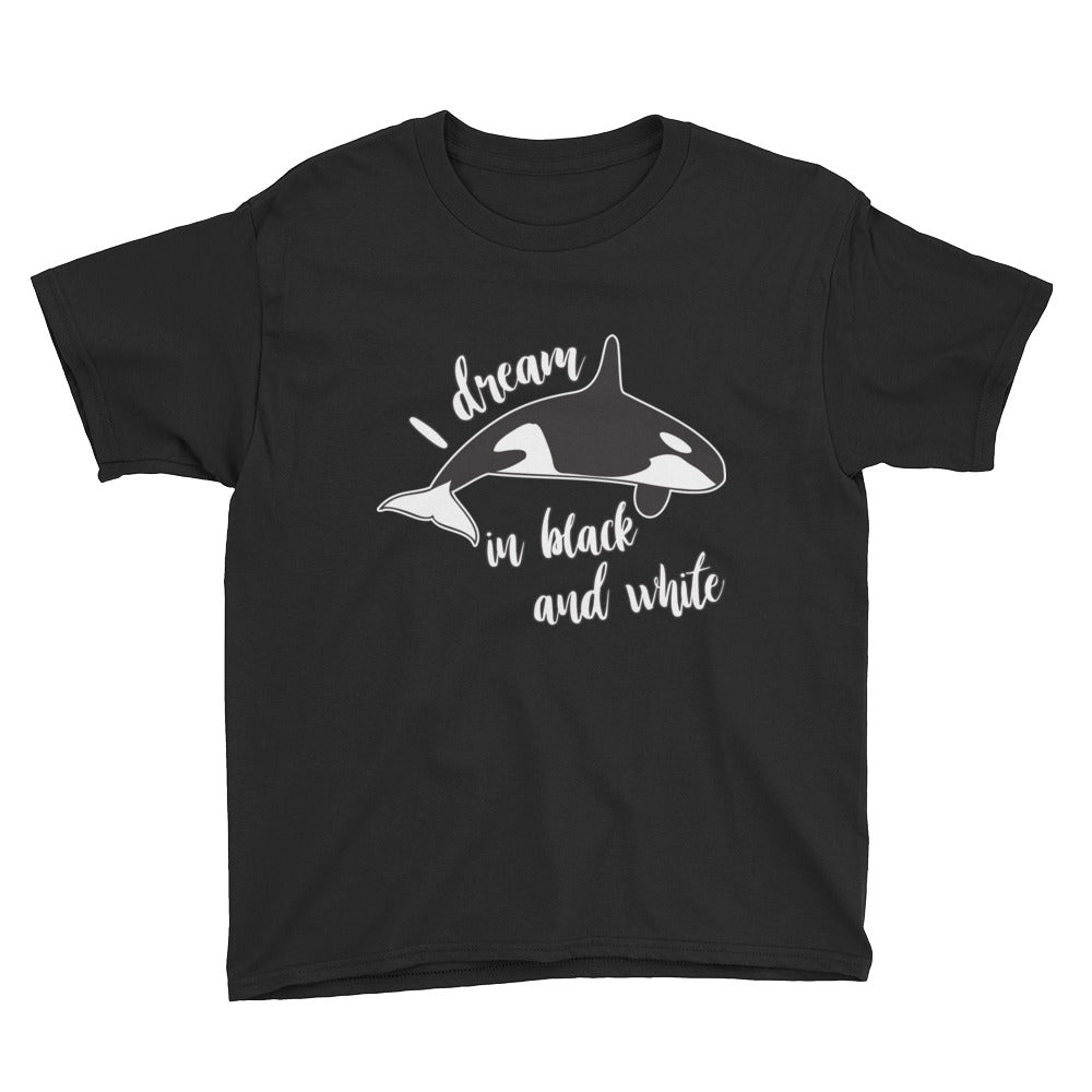 Dream in Black and White Kids Shirt - Splashing Apparel