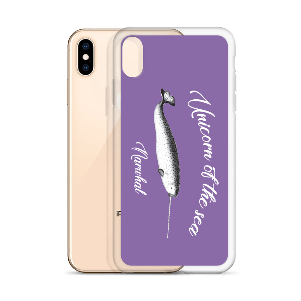 Unicorn of the Sea iPhone Case Purple - Splashing Apparel