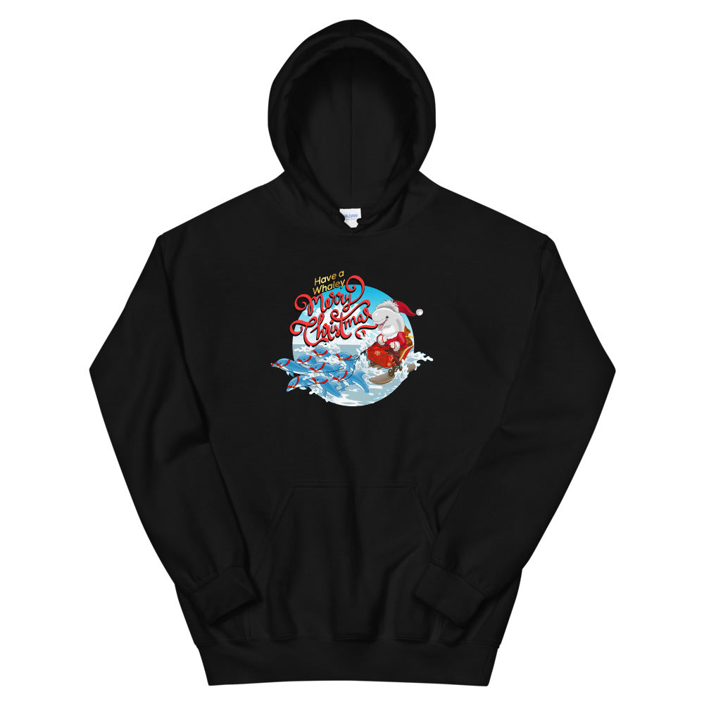 Santa’s Reindolphins Hoodie - Splashing Apparel
