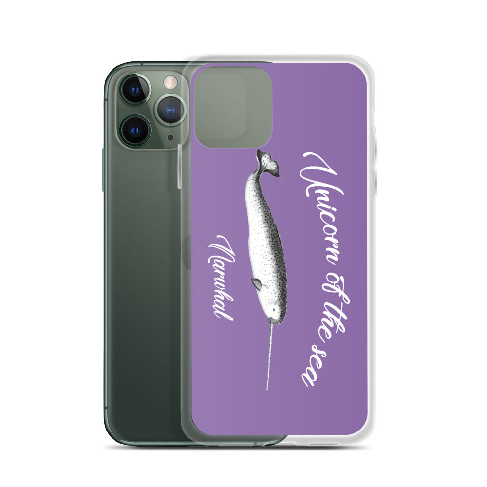 Unicorn of the Sea iPhone Case Purple - Splashing Apparel