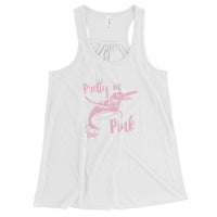 Pretty in Pink Women's Flowy Racerback Tank - Splashing Apparel