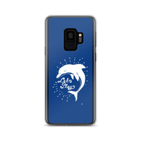 Let's Play Samsung Case Dark Blue - Splashing Apparel