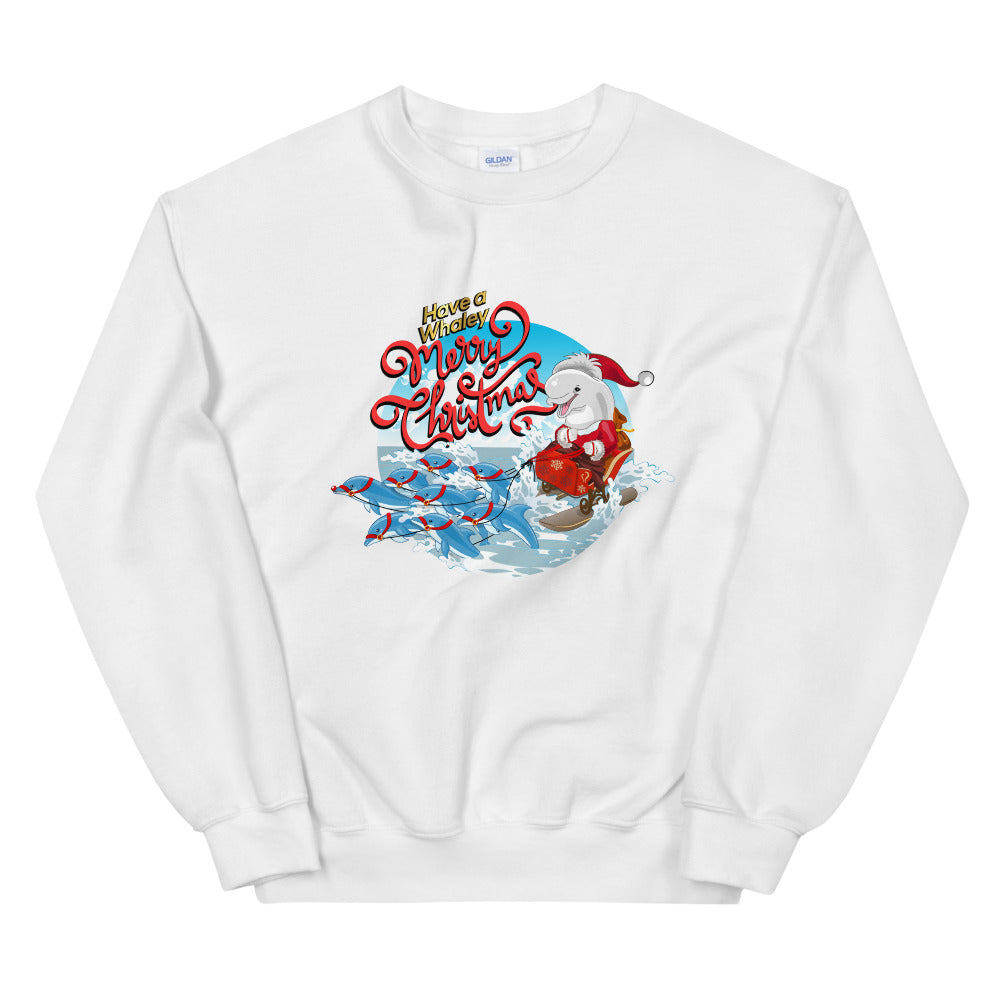 Santa’s Reindolphins Sweatshirt - Splashing Apparel