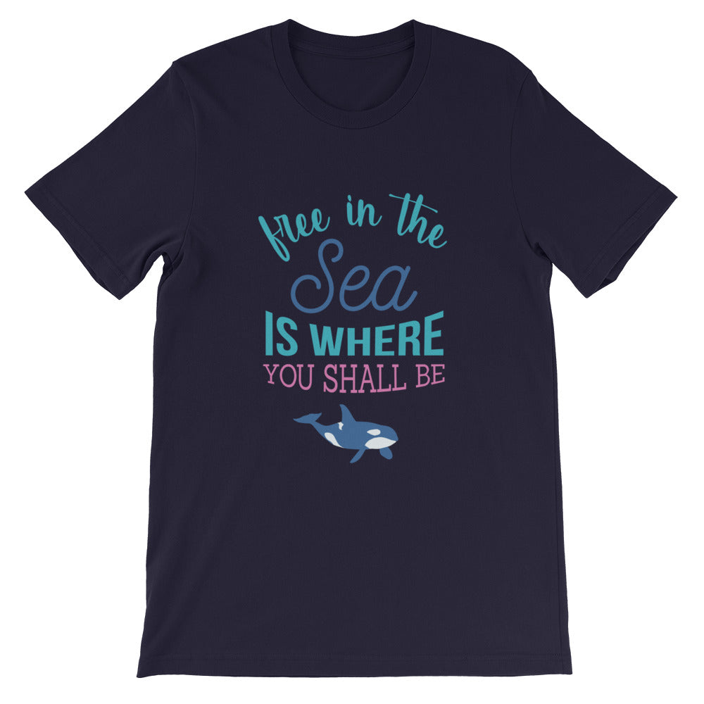 Free in the Sea Tshirt - Splashing Apparel