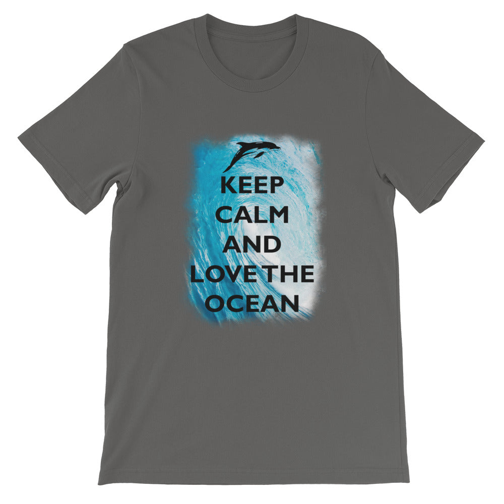 Keep Calm and Love the Ocean Shirt - Splashing Apparel