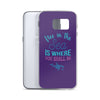 Free in the Sea Samsung Case Purple - Splashing Apparel