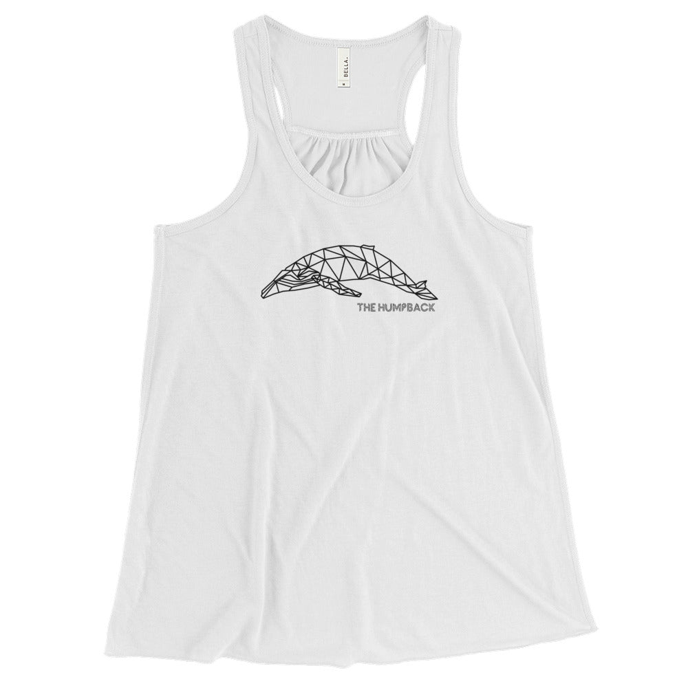 Geometric Humpback Whale Women's Flowy Racerback Tank